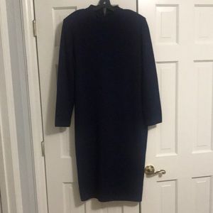 St. John navy knit dress